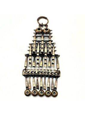 Vintage 1970s Pentti Sarpaneva Pendant Bronze Owl Finland Nordic Finnish